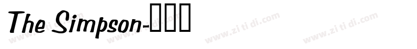 The Simpson字体转换